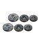 Gray Marble Faux Shell Buttons 18mm, 2-Hole – 12 Pieces for Sewing, DIY & Clothing Projects